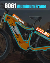 Load image into Gallery viewer, Dual Motors AWD 2000W Electric Bike for Adult 26'', UL2849 48V 60AH Removable Battery E - Mountain Bike 4'' Fat Tire up to 35MPH&amp;200miles Long Range Off Road Ebike Beach Dual Hydraulic&amp;Brakes E - Bicycle