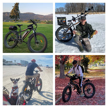 Load image into Gallery viewer, Aostirmotor Electric Mountain Bike, 48V 13AH Removable Lithium Battery 750W Ebike with Rack, 26" 4.0 in Fat Tire Bike, Electric Bicycle for Adults(Black)